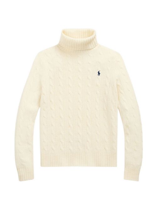 dolcevita donna a trecce crema Ralph Lauren | 211888686004